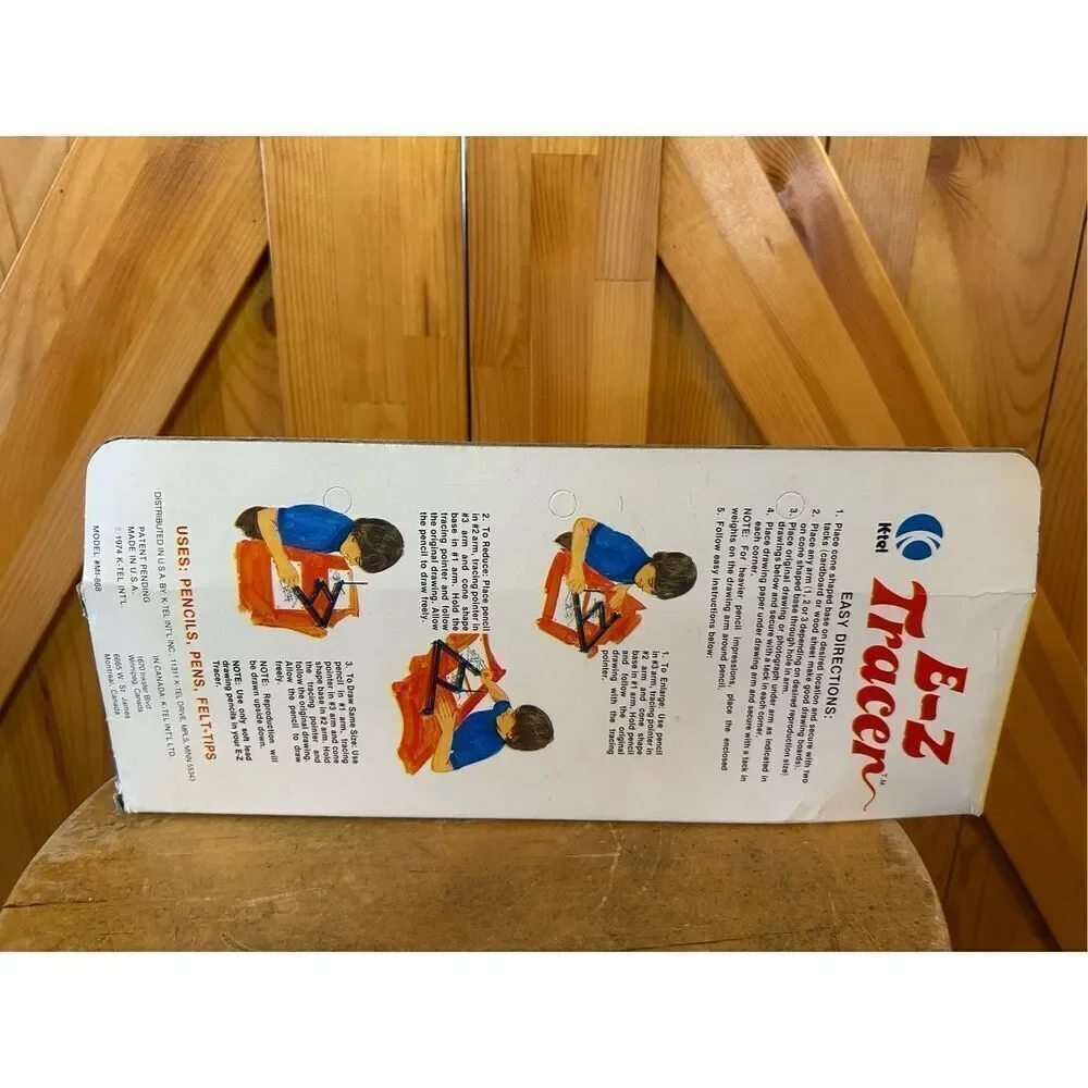 VINTAGE 1974 E-Z TRACER KIT K-TEL USA MADE ORIGINAL BOX #MI-868 (8530)